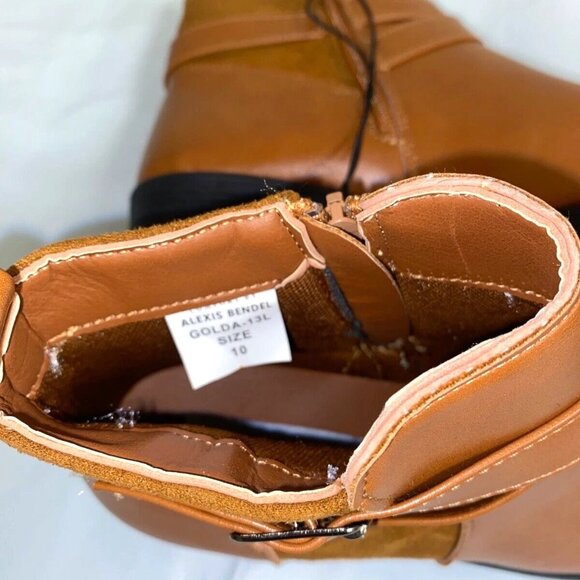 Comfort by Alexis Bendel Golda Women's Ankle Boot Tan Size 7 - Picture 7 of 8